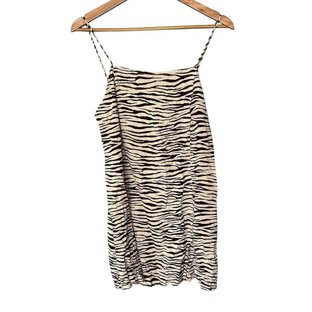 Urban Outfitters x Motel Rocks Zebra Print Slip Dress